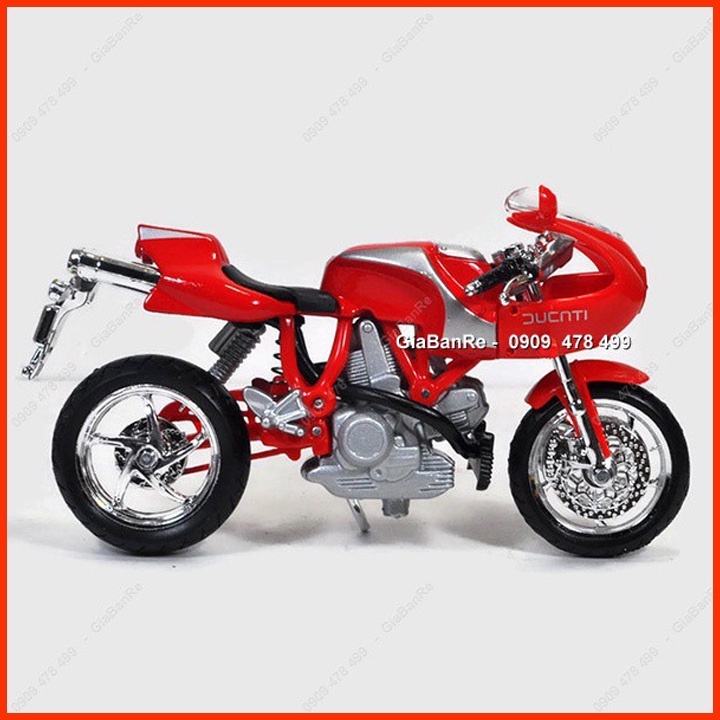 XE MÔ HÌNH TỈ LỆ 1:18 - MOTO DUCATI SUPERSPORT MH900 - BBURAGO 8810