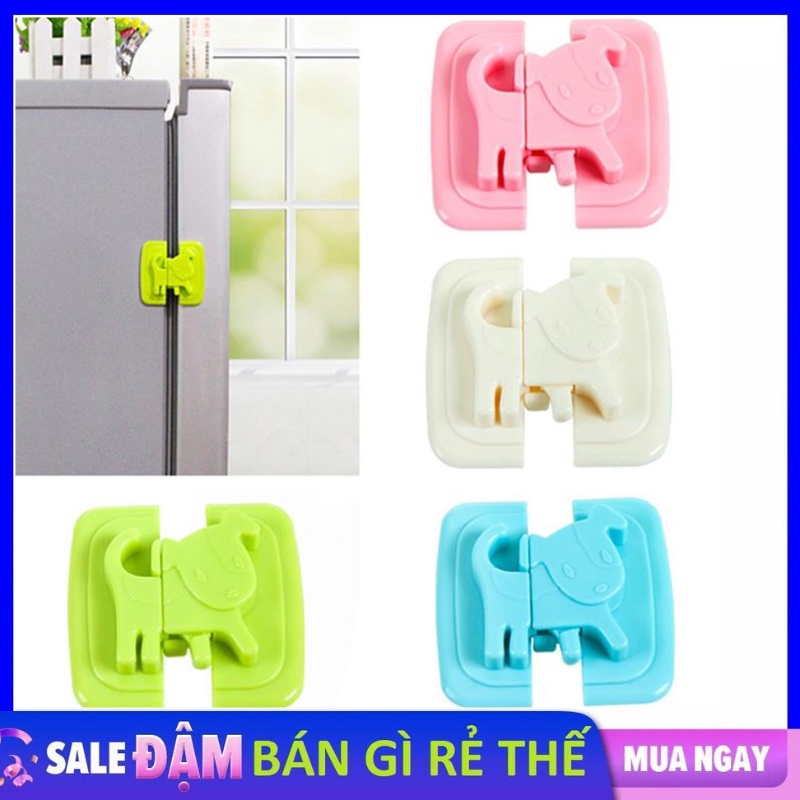 Chốt Khoá Cửa Tủ Lạnh, Tủ Đồ Cao Cấp Hình Thú Nhiều Màu