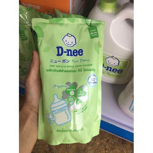 Nước rửa bình - sữa hữu cơ Dnee dạng chai vòi 620ml