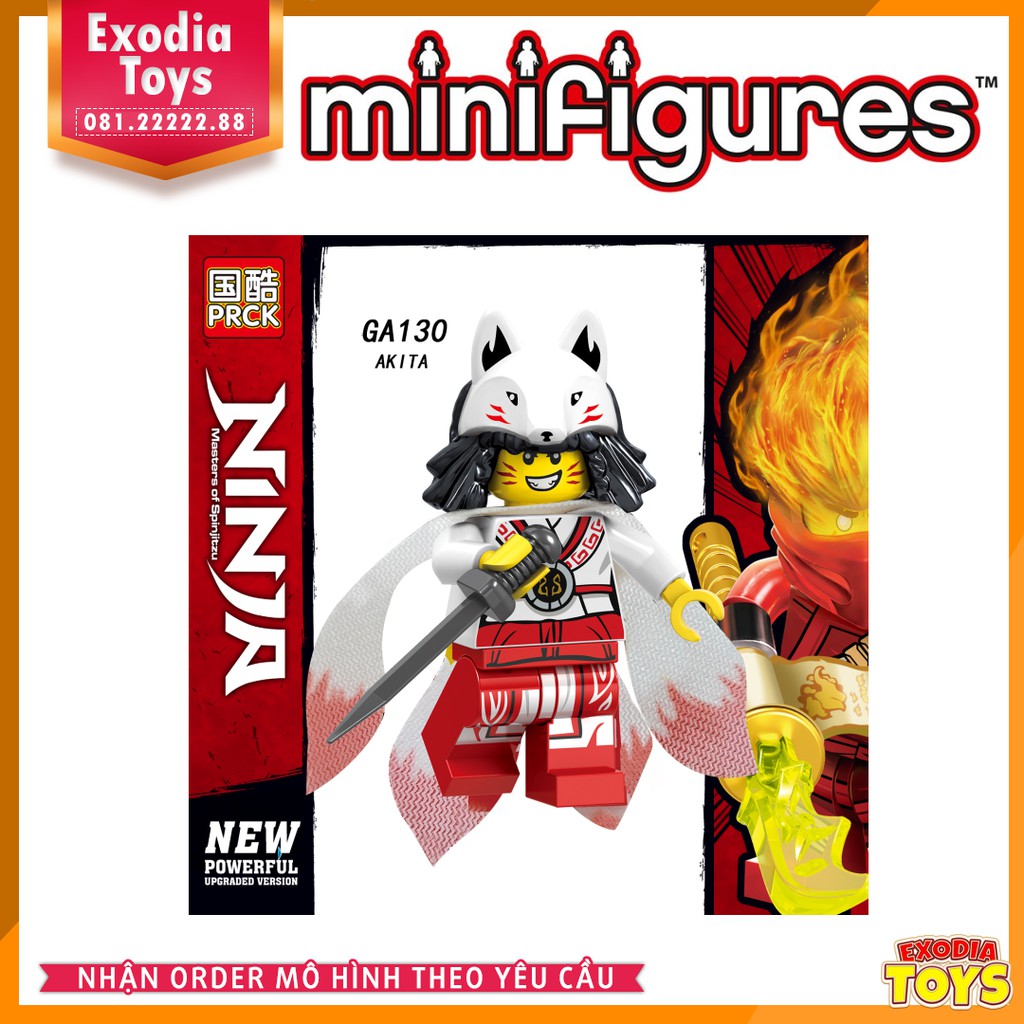 Xếp hình Migfigure nhân vật hoạt hình Ninjago Season 11 - Đồ Chơi Lắp Ghép Sáng Tạo - PRCK GA123-130