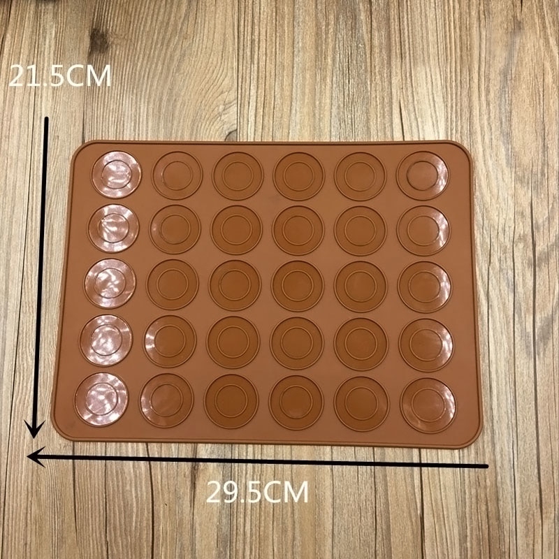 Khuôn Silicone Nướng Bánh Macarons 30 Ô