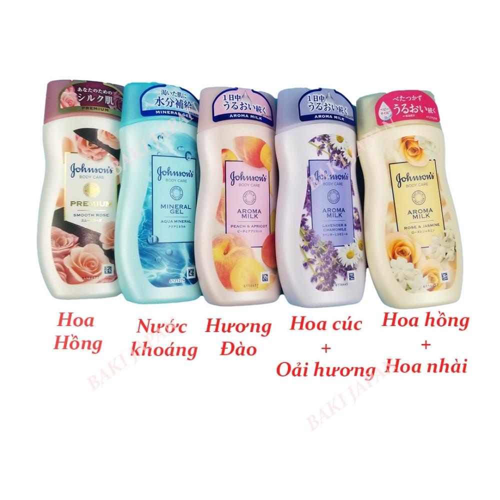 Sữa dưỡng thể dưỡng ẩm toàn thân jonhson body care Aroma milk Nhật bản 200ml