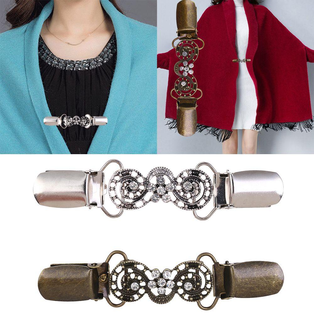 Kẹp Áo Khoác Cardigan Phong Cách Retro Thời Trang|Móc Khóa Trang Trí Cổ Áo Hình Chú Vịt Ngộ Nghĩnh