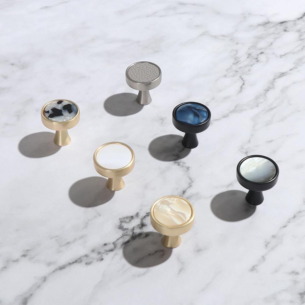 PINEVN Tay Nắm Cửa Tủ Bếp Màu Vàng Lấp Lánh