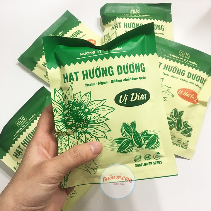 Hạt hướng dương sạch tẩm vị (50g) thơm ngon: Dừa, Óc Chó, Truyền thống 01149-01150 Buôn Rẻ