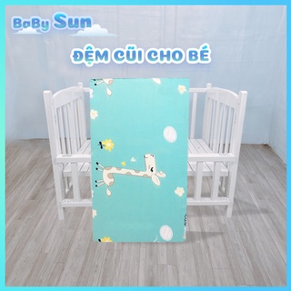 Đệm Cũi Cho Bé BabySun Chất Liệu Nệm Bông Ép Cao Cấp Cải Tiến Hoàn Hảo Mát Xa Giúp Cho Bé Thư Giãn