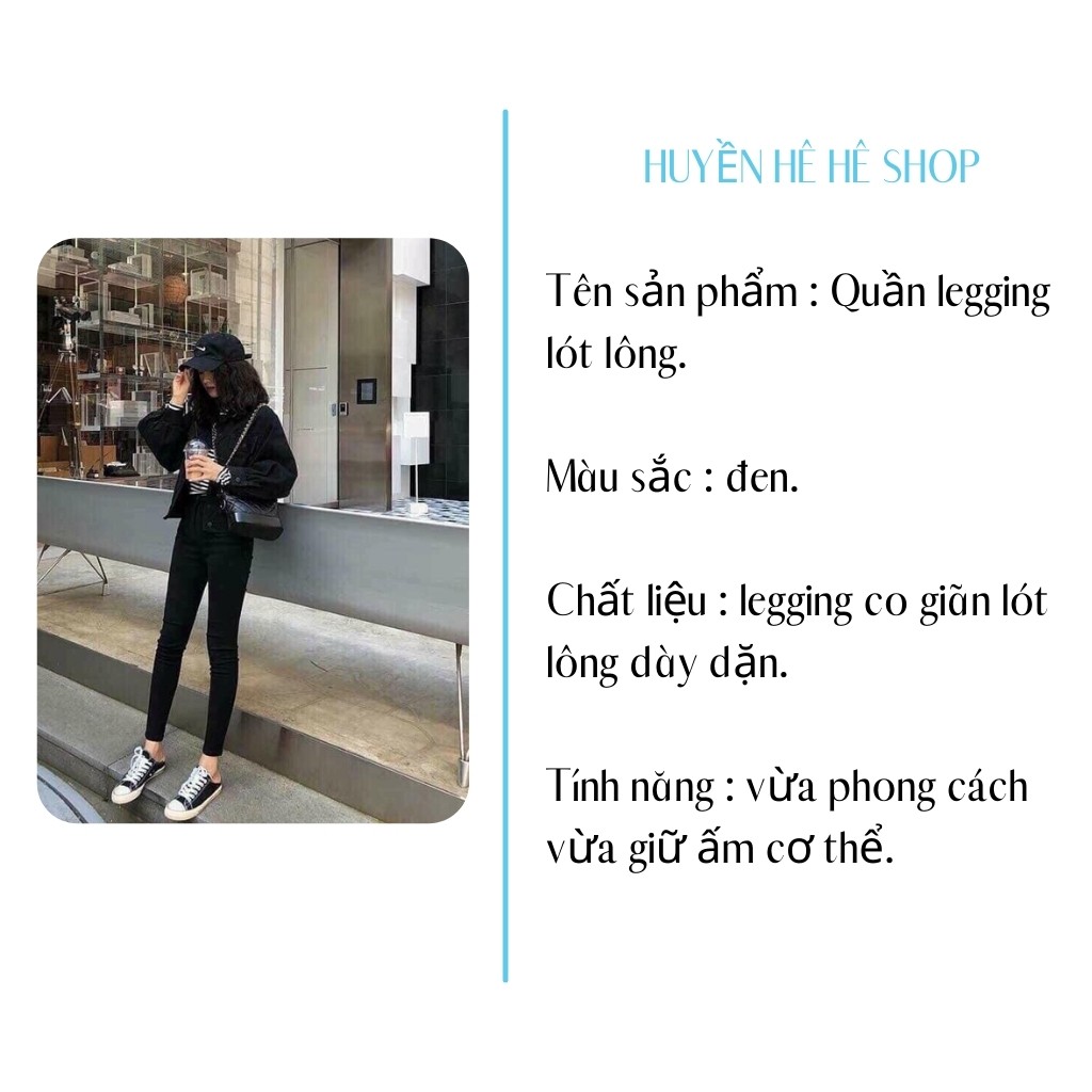 [Giá huỷ diệt] Quần legging nữ lót lông ấm áp mới về