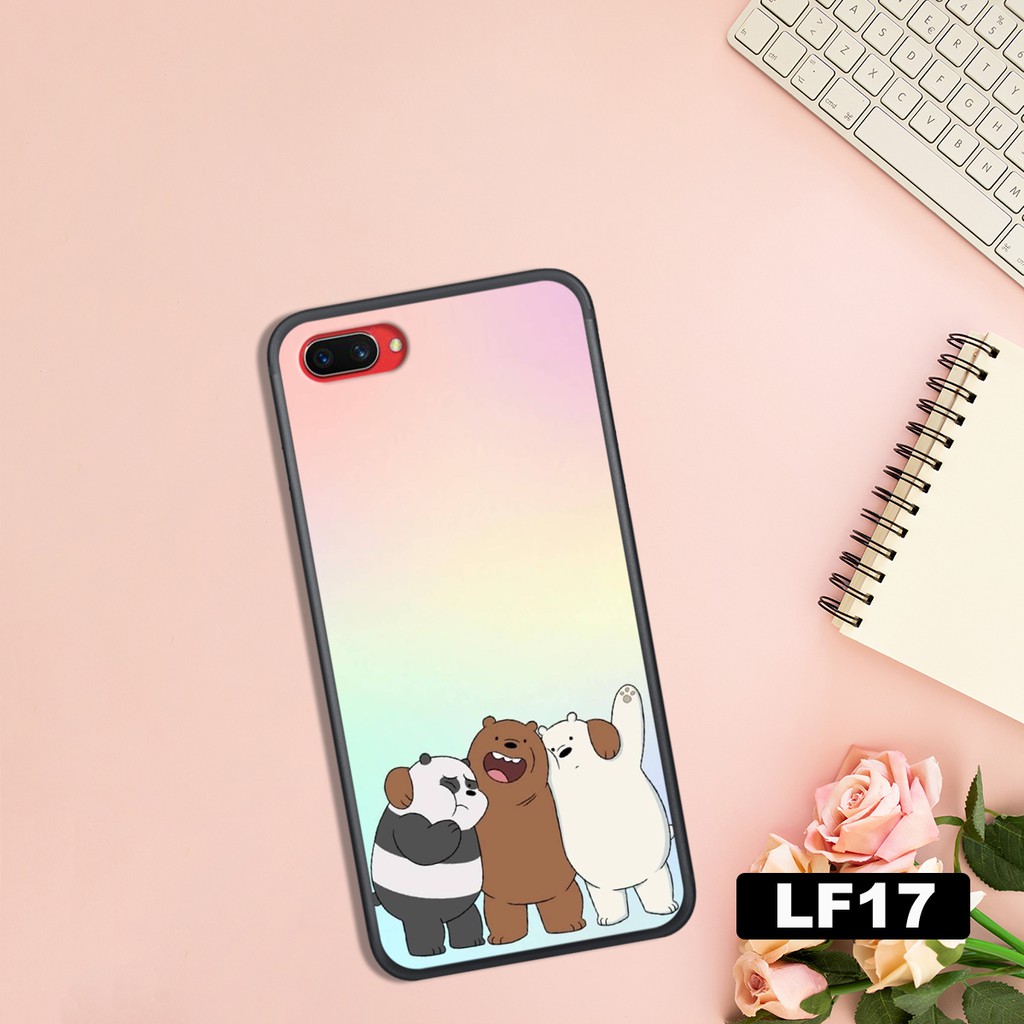 ỐP LƯNG OPPO A3S – F9 – A7 IN HÌNH GẤU WE BARE BEAR TIẾT DỄ THƯƠNG SIÊU ĐẸP