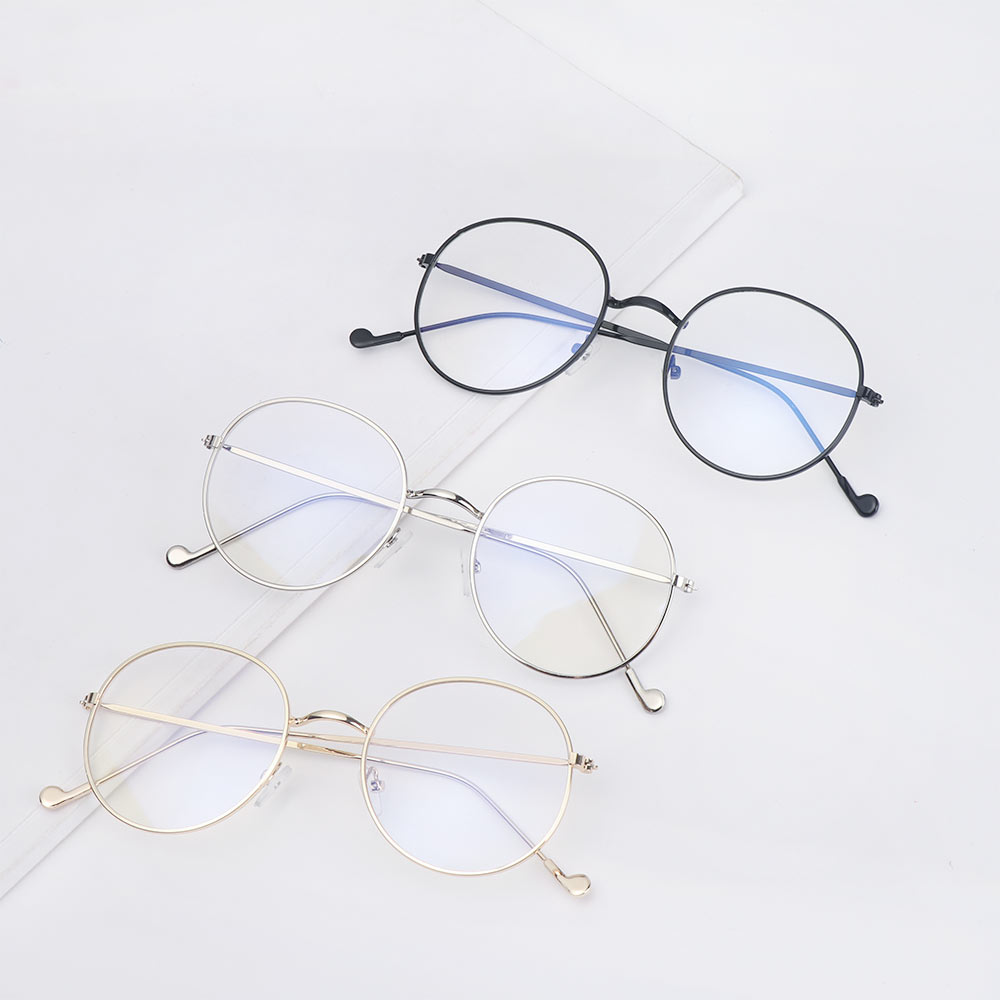 Mắt Kính Gọng Tròn Bằng Kim Loại Siêu Nhẹ Phong Cách Thời Trang Vintage