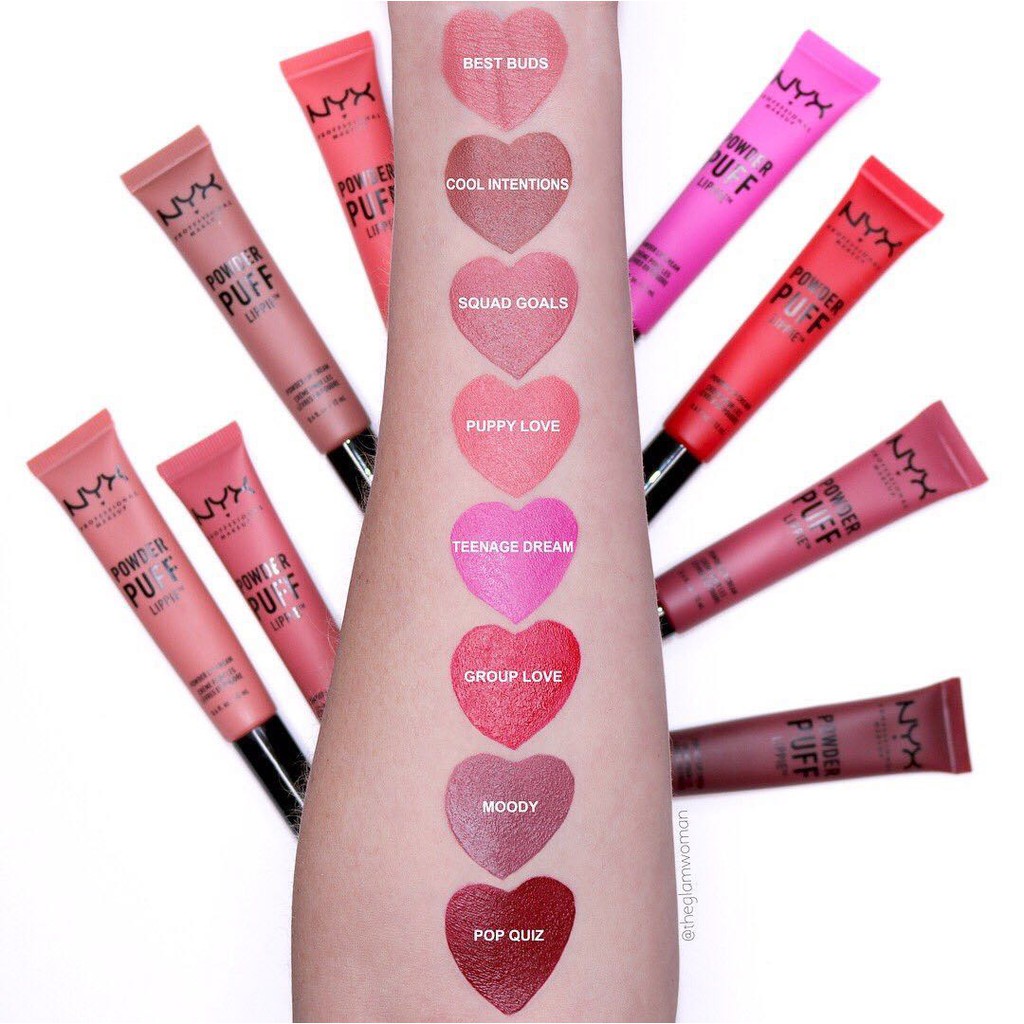 Son kem NYX Powder Puff Lippie Lip Cream cho đôi môi quyến rũ (8 màu)