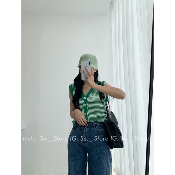 Áo mongtoghi sát vai cổ tim cúc cài A2343 SUSTORE