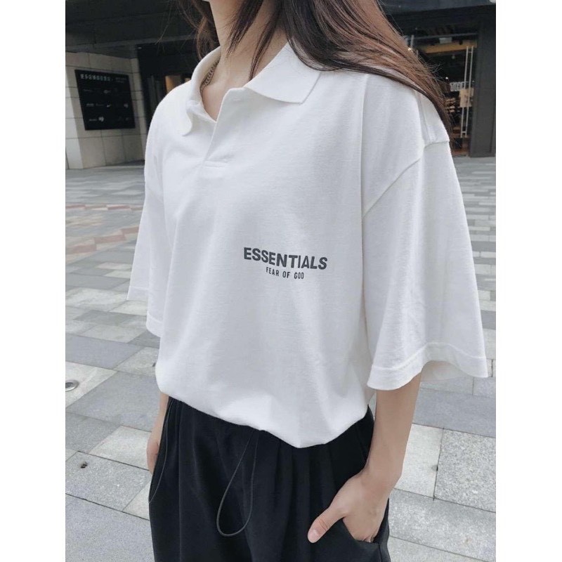 Áo Polo Essentials Tabi unisex - áo thun có cổ tay lỡ nam nữ chuẩn form | BigBuy360 - bigbuy360.vn