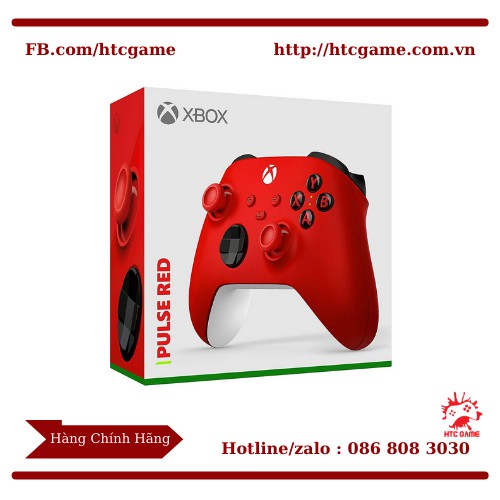 Tay cầm chơi game Xbox series X/S - Pulse Red kèm pin sạc Microsoft chính hãng