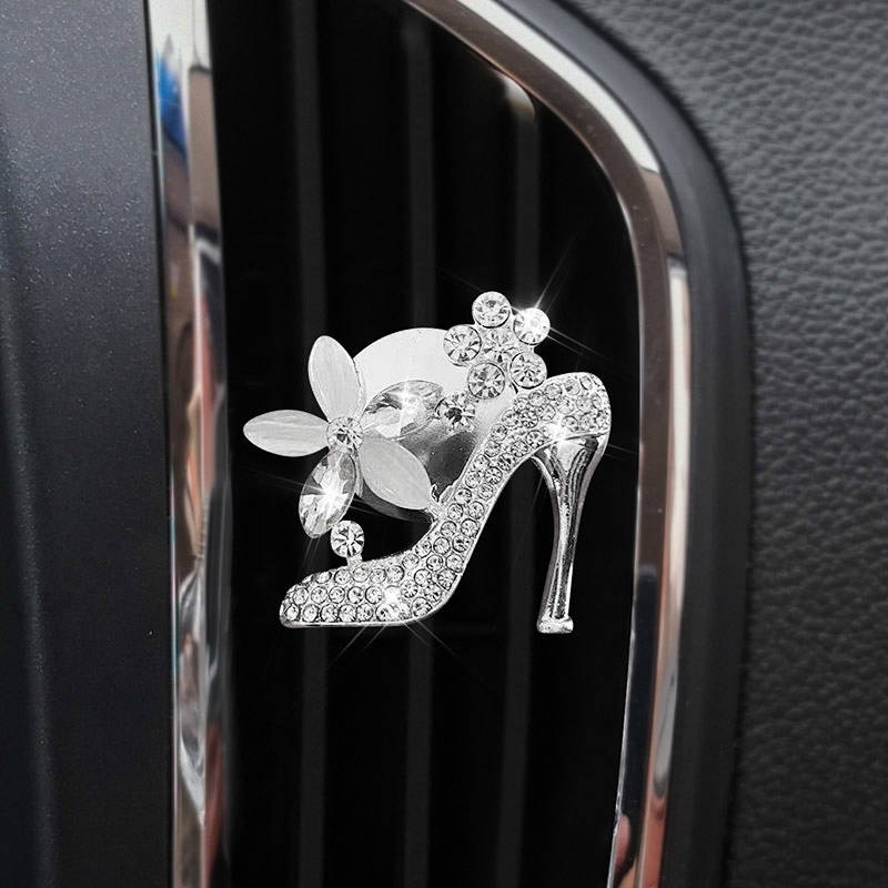 High Heels Car Air Outlet Aromatherapy Clip Creative Diamond Bag Women's Car Perfume Decorations Ointment Pieces in the Car Auto department store supplies