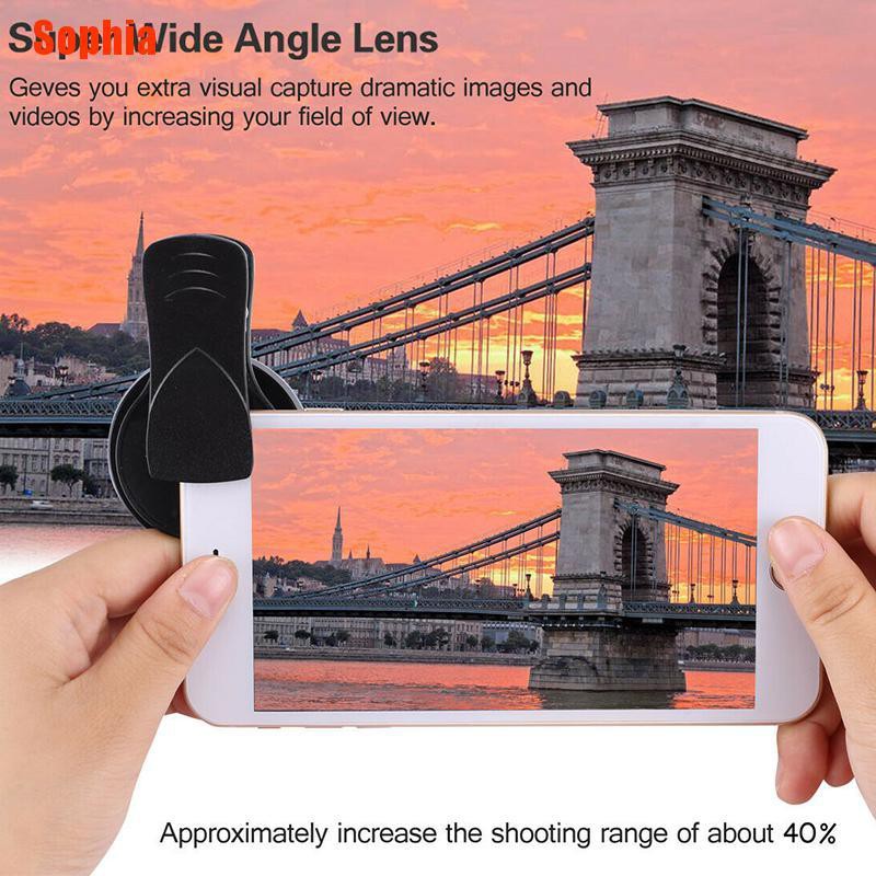 Giảm 30% (giá gốc 189k) Ống kính macro góc siêu rộng 0.45X 15X có kẹp gắn điện thoại iphone chụp ảnh