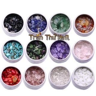 Set 12 hủ đá sỏi trang trí móng