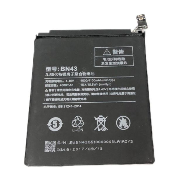 Pin xịn Xiaomi Redmi Note 4X  Bảo hành 6 tháng đổi mới.