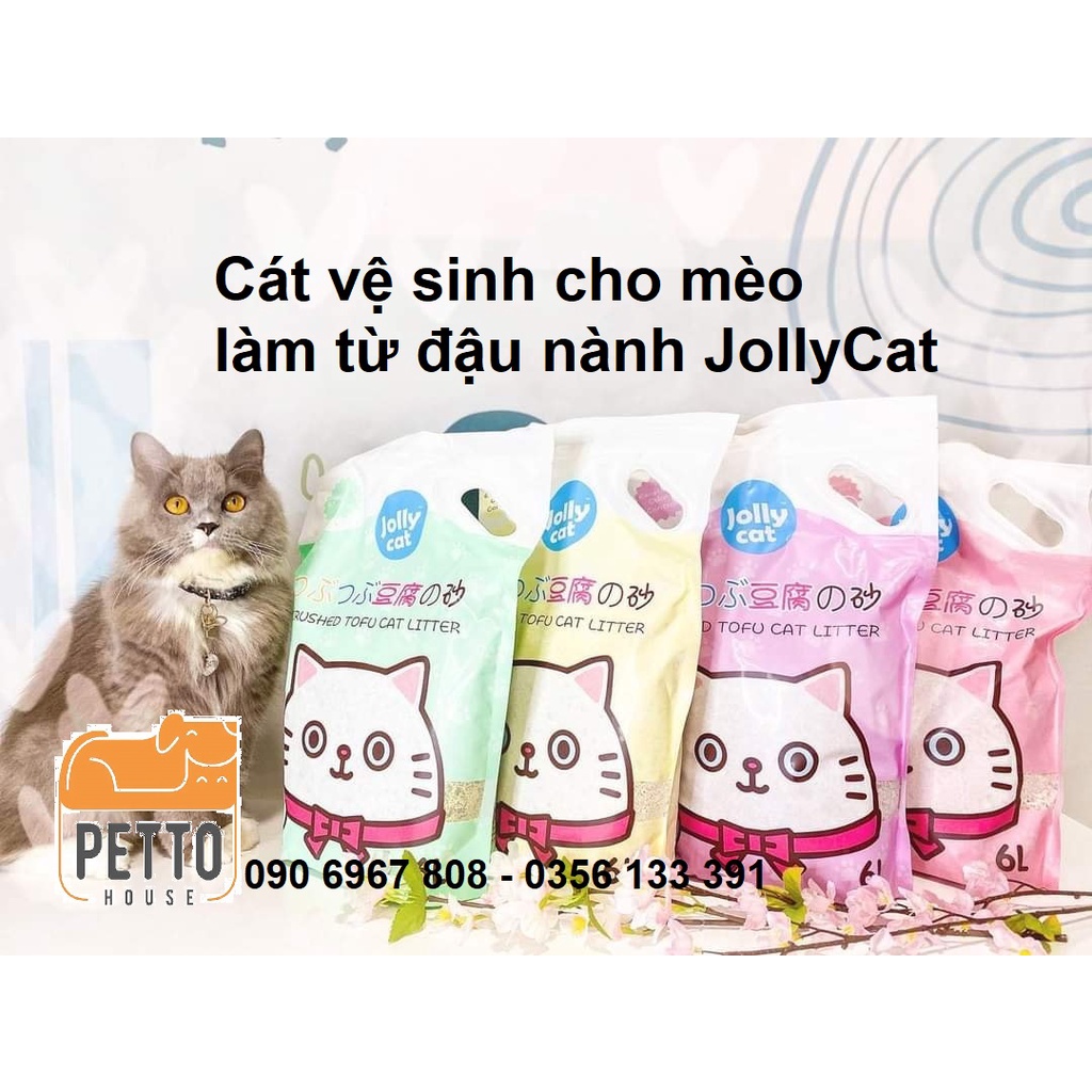 Cát đậu nành vệ sinh cho mèo Okara cat litter Jolly Cat 6L