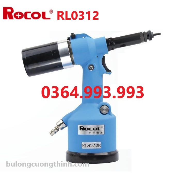 Máy bắn tán rút/ecu rút/đai ốc rút bằng khí nén từ M3-- M12. Hãng Rocol. Mã RL0312