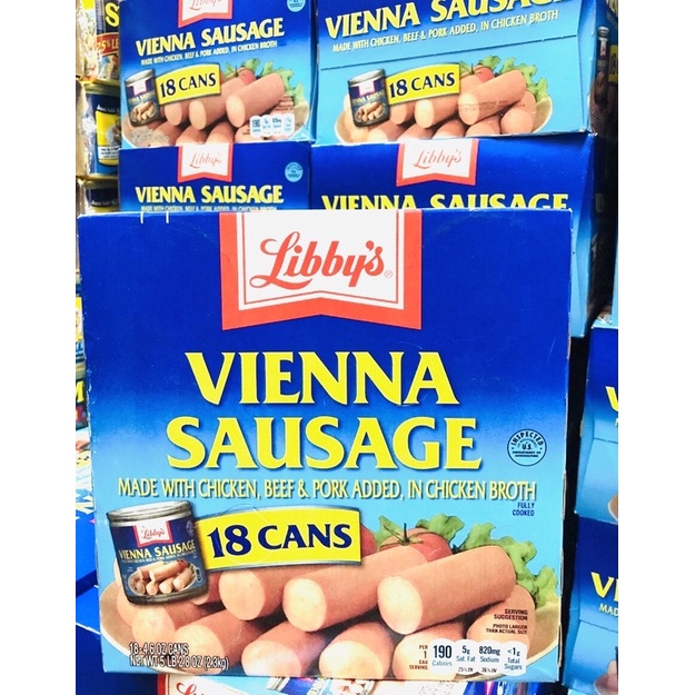 🍖XÚC XÍCH MỸ Libby’s Vienna Sausaga thùng 18 hộp