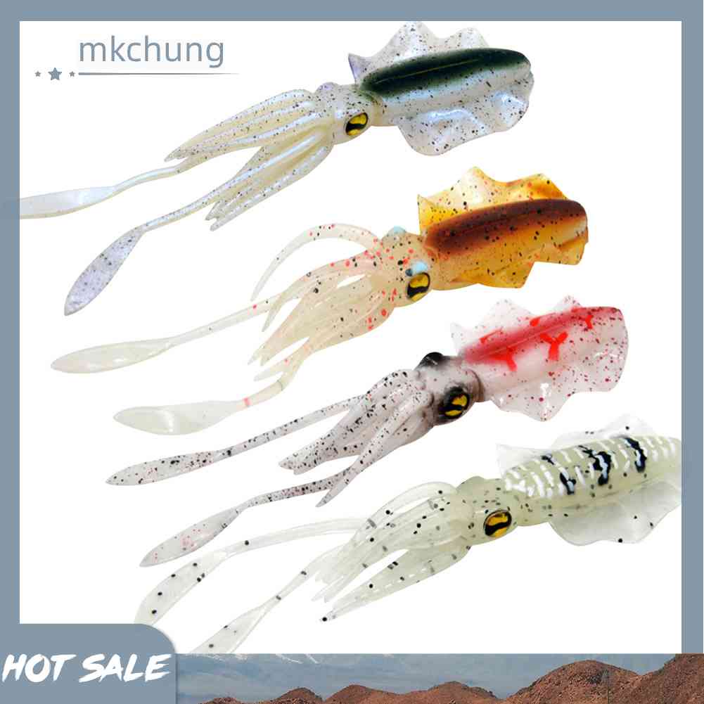 Mồi Câu Cá Giả Hình Con Mực Mềm 15.5cm 15g