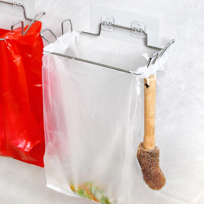 Giá Đỡ Treo Túi Rác Gắn Tường Bằng Thép Không Gỉ Không Cần Khoan Đa Năng