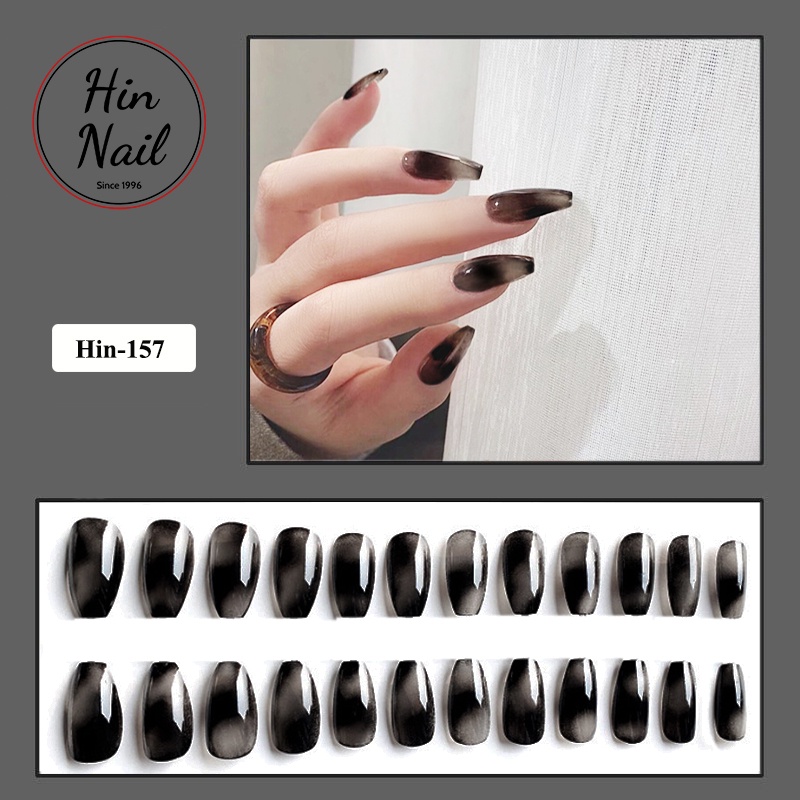 Móng Tay Giả Vân Đá Đen Hin Nail