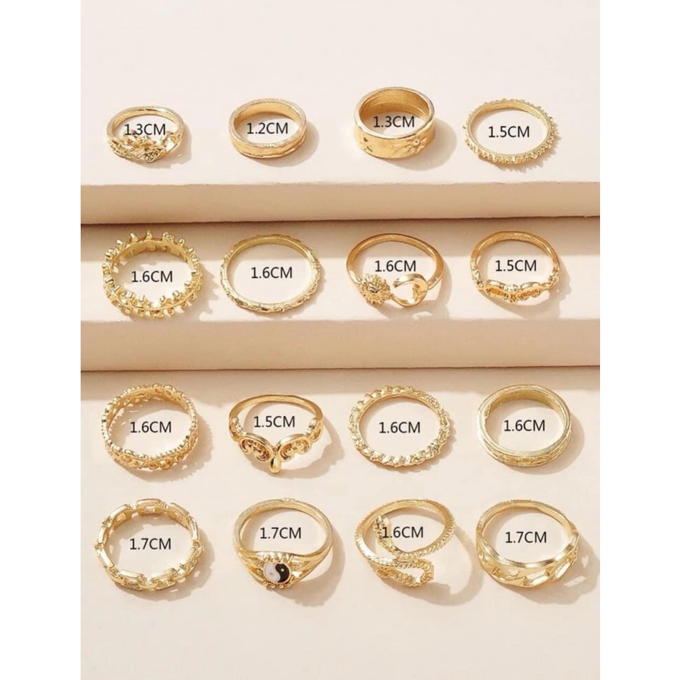 SET 16 CHIẾC NHẪN AUTH SIÊU XINH