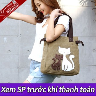 Túi Tote vải Canvas thời trang cao cấp 2019