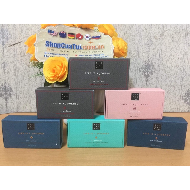 Nước hoa ô tô Rituals hoặc set 2 lõi thay. - chuẩn hàng Đức