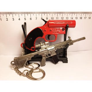 Bộ Hai Móc Khóa M416 PUBG Size 12CM Và Sung Gọi Thính Size 8,5Cm