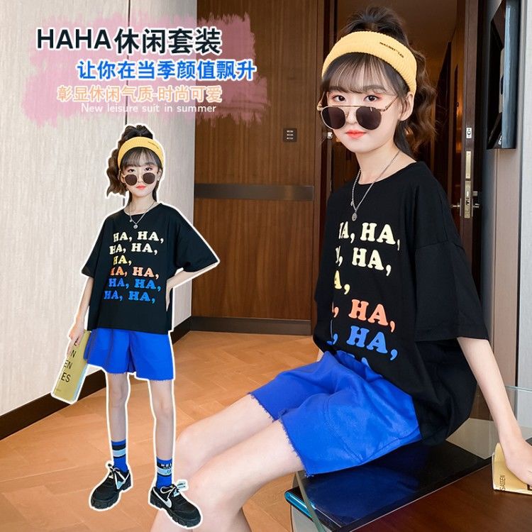 Bộ Trang Phục Thể Thao 2 Mảnh Mùa Hè Phong Cách Phương Tây Thời Trang Mùa Hè Mới Cho Bé Trai Và Gái