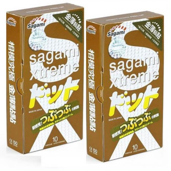 ( Hộp 10C) Bao Cao Su Sagami Xtreme Feel Up Gai Sần Kéo Dài Thời Gian xịn