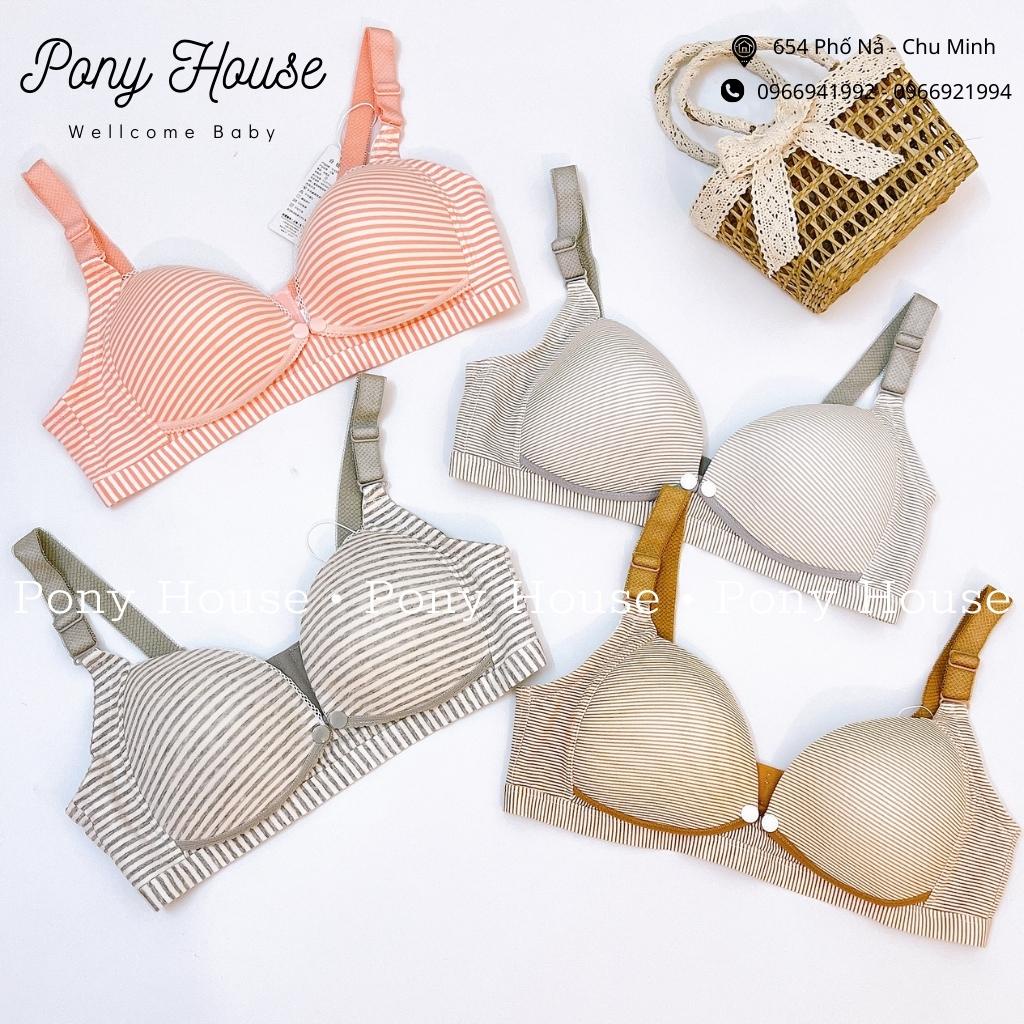 Áo Lót Bầu Và Cho Con Bú Cotton Siêu Mềm - Áo Ngực Có Cúc Mở Cho Bé Bú Không Gọng Nâng Ngực Size 38 - 40 - 42