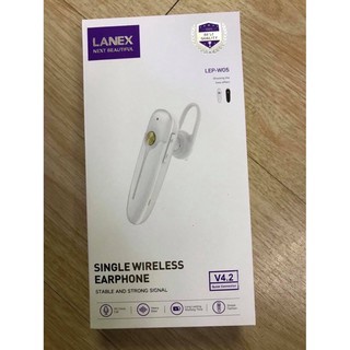 Tai nghe bluetooth LANEX LEP-W05 chính hãng giá rẻ không dây chống nước IPX5, thời gian chờ lên tới 100 giờ của pin