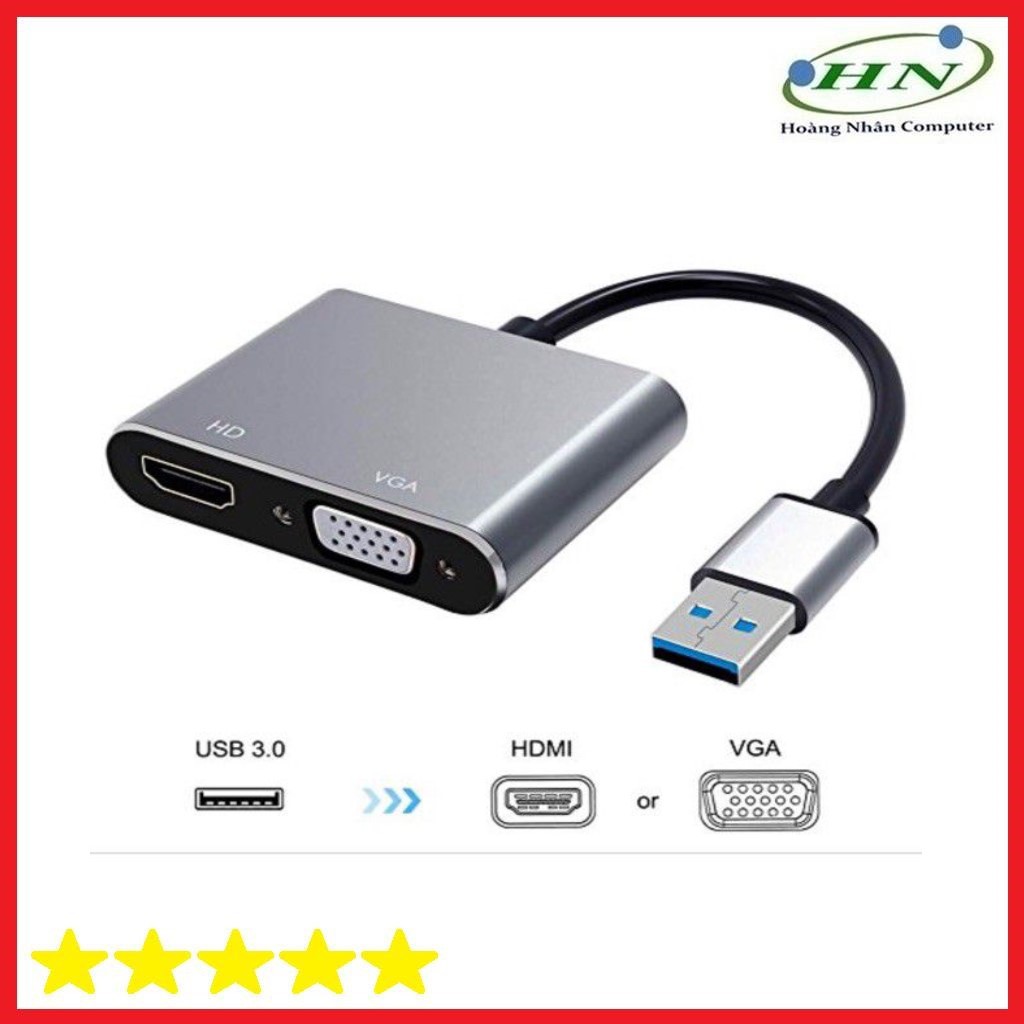 Cáp Chuyển USB 3.0 ra HDMI Và VGA
