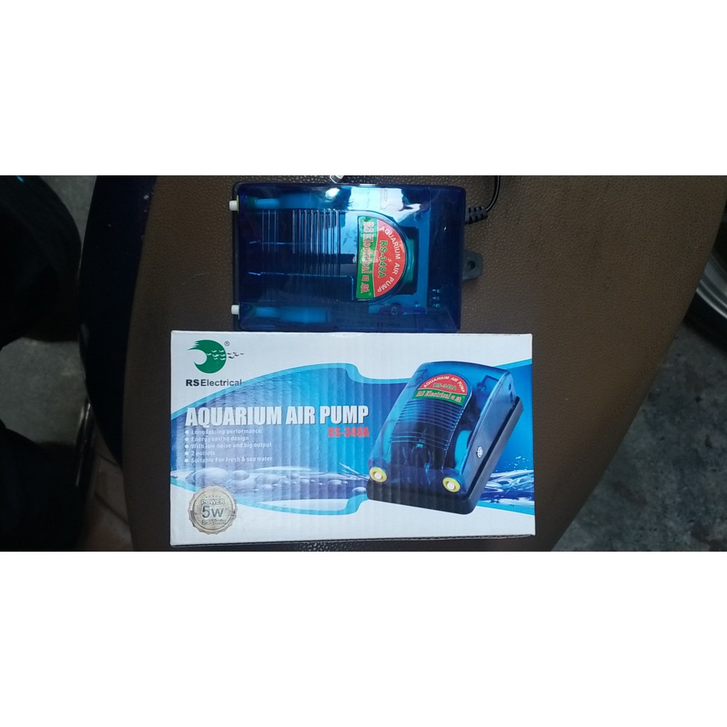 Máy sủi khí OXY các loại hiệu Atman, Quanlong, Sobo, Vipsun 1, 2 vòi cho hồ cá cảnh, TẶNG KÈM DÂY VÀ ĐÁ SỦI