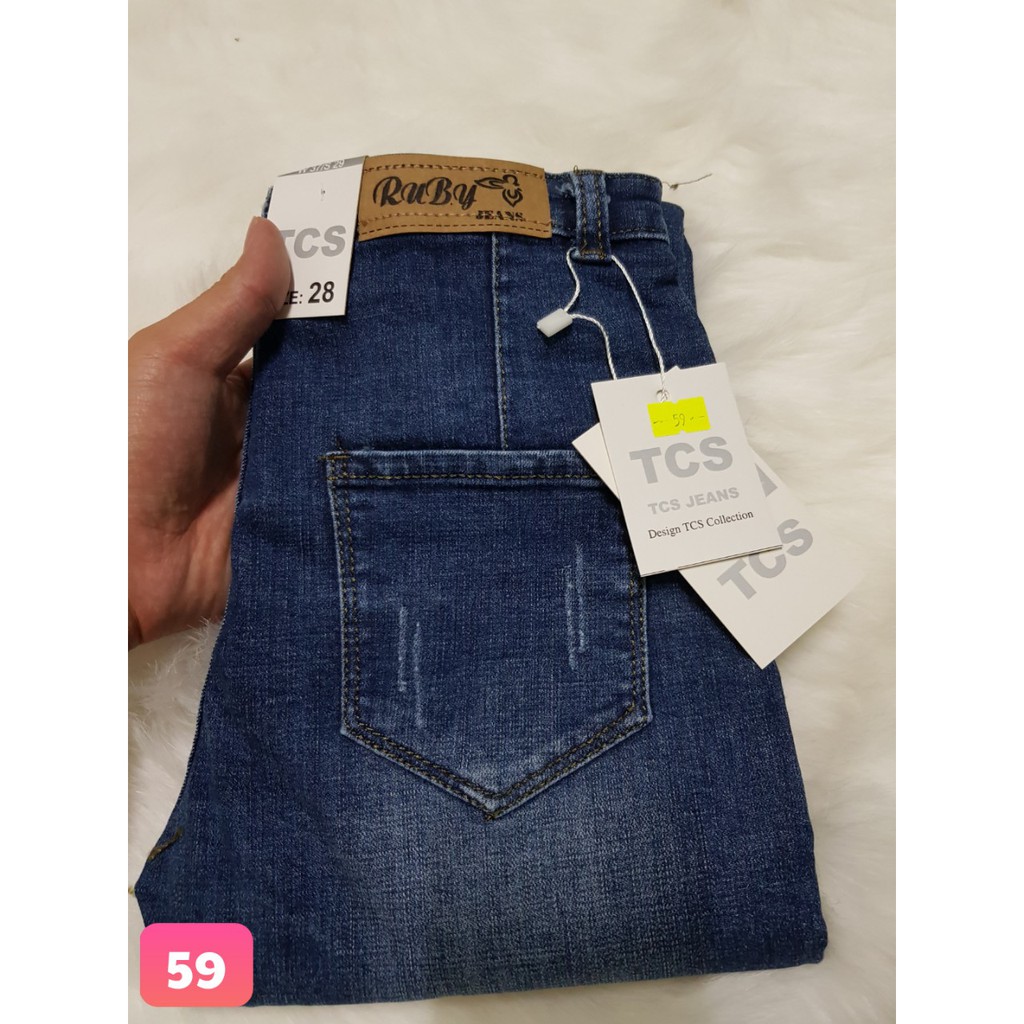 Quần Jean Nữ Watt Trơn Xanh Nhạt nhẹ nhàng trẻ trung from chuẩn ms 59 | BigBuy360 - bigbuy360.vn