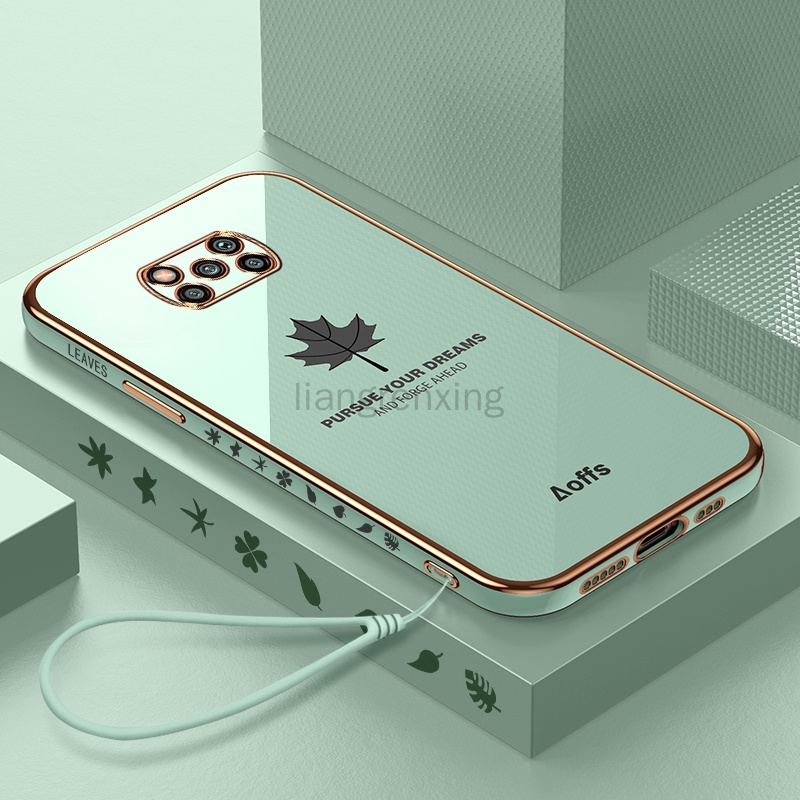 Ốp lưng XIAOMI poco x3 pro poco x3 nfc poco x3 Ốp Điện Thoại silica gel Mạ Điện Góc Phải Cho XIAOMI poco x3 pro x3 nfc x3 Chống Sốc