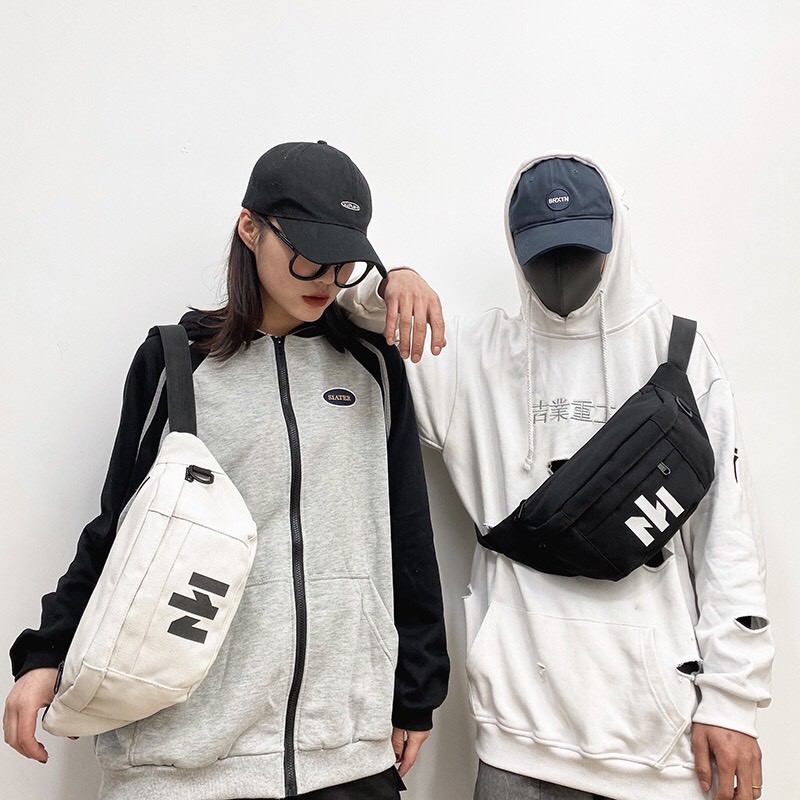 HeyMister - Túi bao tử HeyMister Black-White Bag nam nữ HM10 | BigBuy360 - bigbuy360.vn