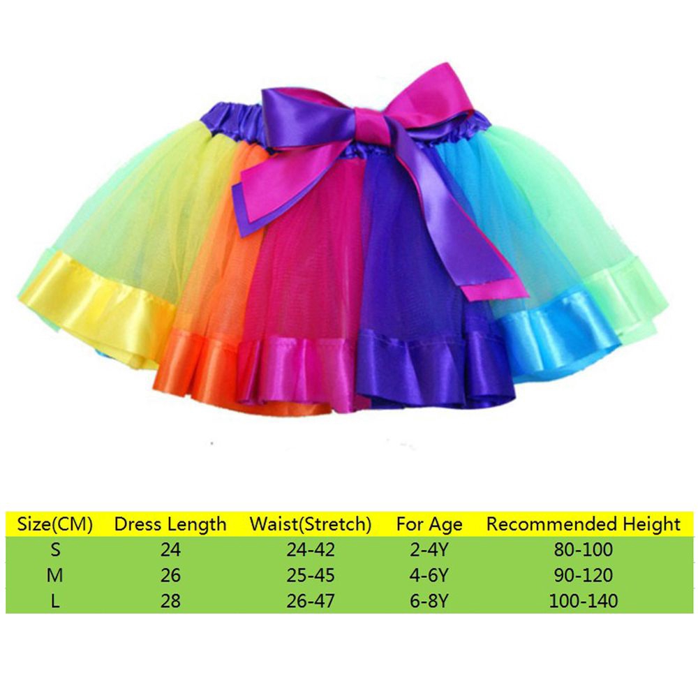 Chân váy xòe tutu nhiều màu cho bé gái
