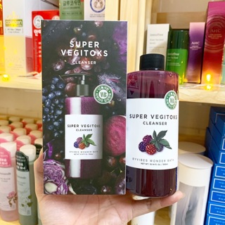Sữa Rửa Mặt Thải Độc Sủi Bọt Rau Củ Super Vegitoks Cleanser