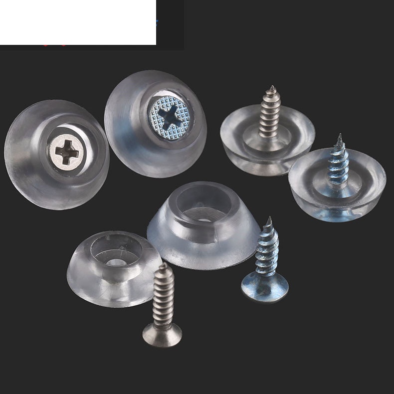 Miếng Lót Chân Ghế Cao Su Silicon Mềm Trong Suốt Chống Trượt Chiều Cao 17mm20mm