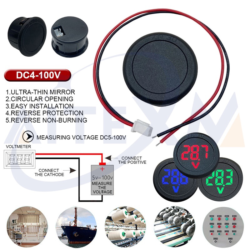 Thiết Bị Đo Điện Áp Kỹ Thuật Số DC5-100V