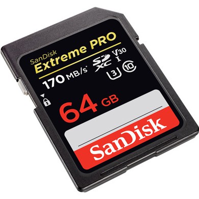 Thẻ Nhớ Sandisk Extreme Pro Sdcard / Sdxc 64gb 170mb / S Chất Lượng Cao