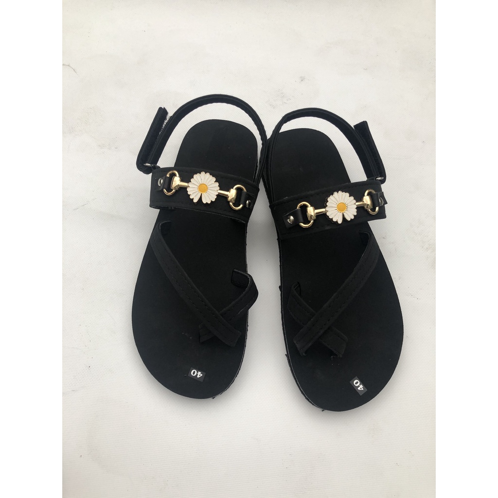 sandal đồng nai dép xăng đan nữ ( đế đen quai đen ) size từ 34 đến 42