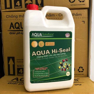 Chống thấm tường AQUA Hi-Seal - bình 5kg, chất Chống thấm tường sơn nước, keo Chống thấm tường gạch xây