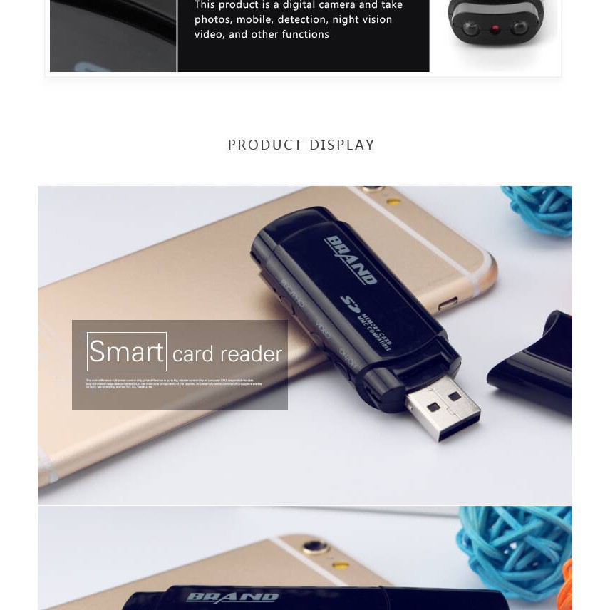 Camera Mini DVR U - 838 USB 2.0 Màu Đen