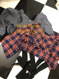 ÁO CROP NƠ LƯNG (KÈM HÌNH THẬT)