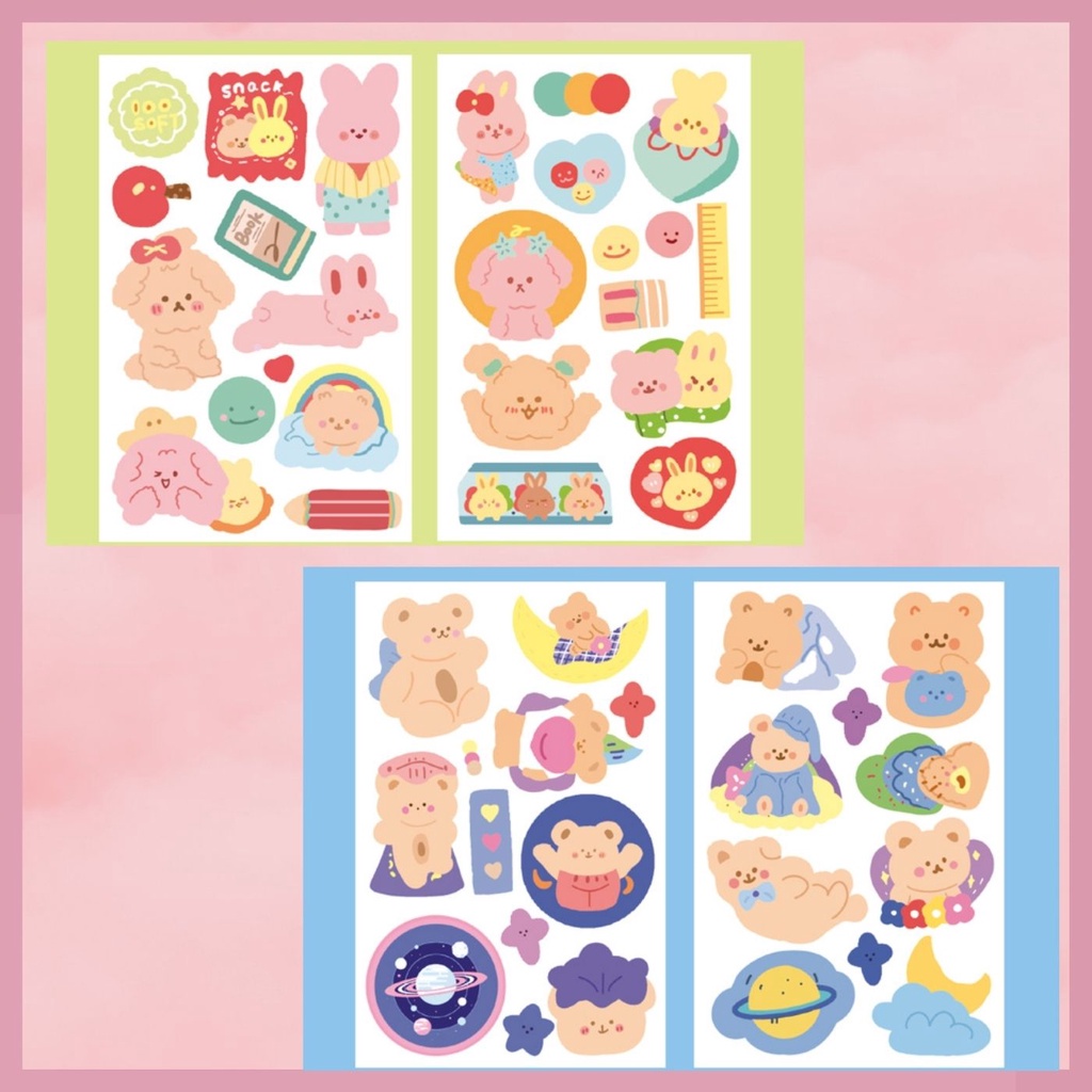 STICKER NHÃN DÁN HOẠT HÌNH CUTIE SIÊU XINH NHIỀU MẪU